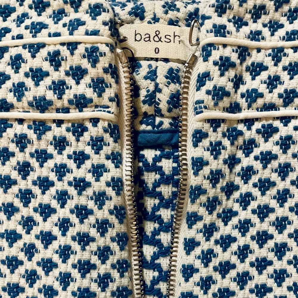 Bash mini skirt blue&white